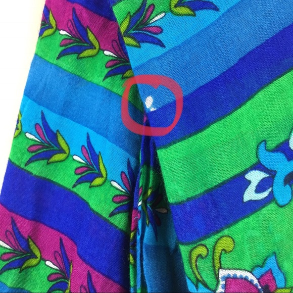 Vera Bradley Scarf Emerald Paisley Retired Print** - Picture 8 of 8